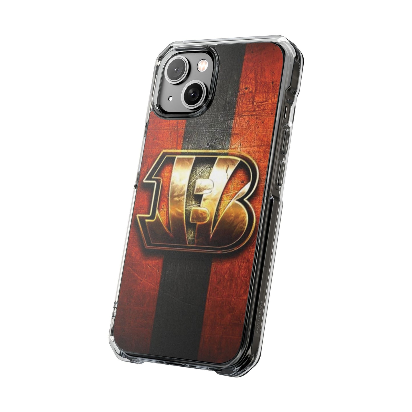 Phone Case, Cincinnati Bengals Fans iPhone 14 or iPhone 15 MagSafe compatible, Football Team Accessories, Protective Cover, Sports Gift