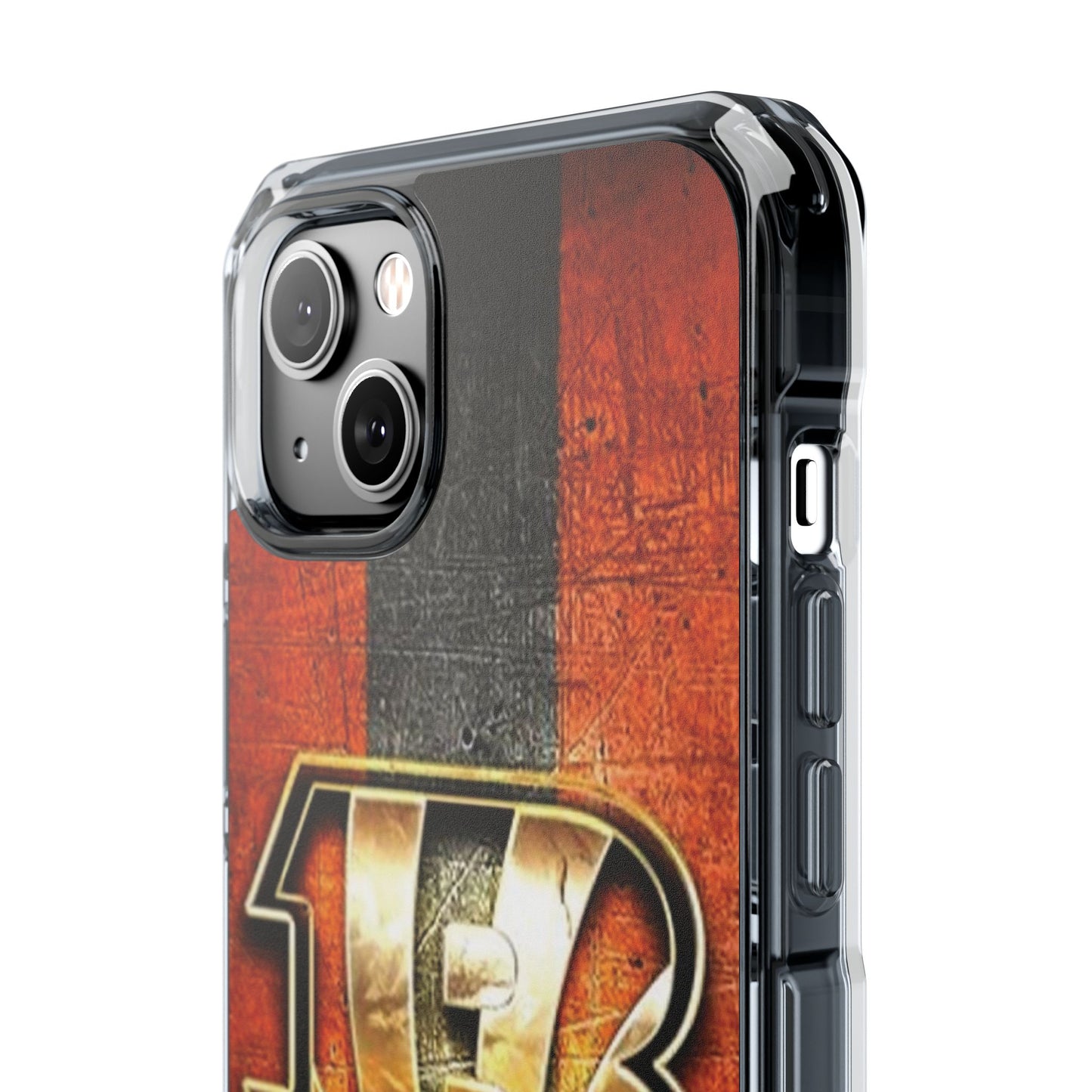 Phone Case, Cincinnati Bengals Fans iPhone 14 or iPhone 15 MagSafe compatible, Football Team Accessories, Protective Cover, Sports Gift