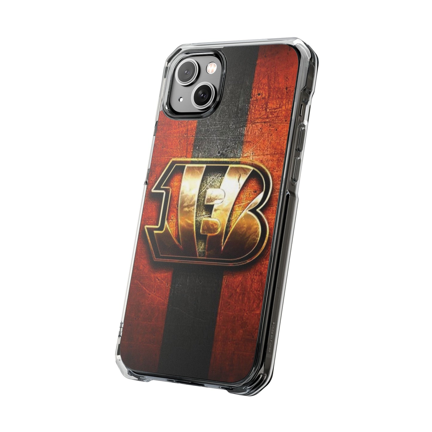 Phone Case, Cincinnati Bengals Fans iPhone 14 or iPhone 15 MagSafe compatible, Football Team Accessories, Protective Cover, Sports Gift