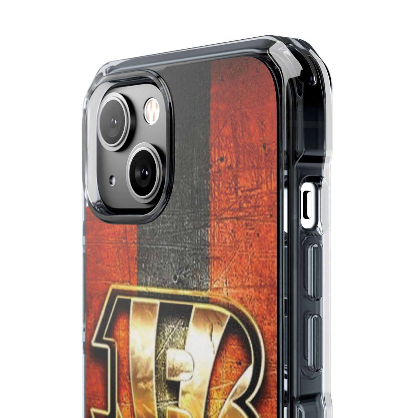 Phone Case, Cincinnati Bengals Fans iPhone 14 or iPhone 15 MagSafe compatible, Football Team Accessories, Protective Cover, Sports Gift