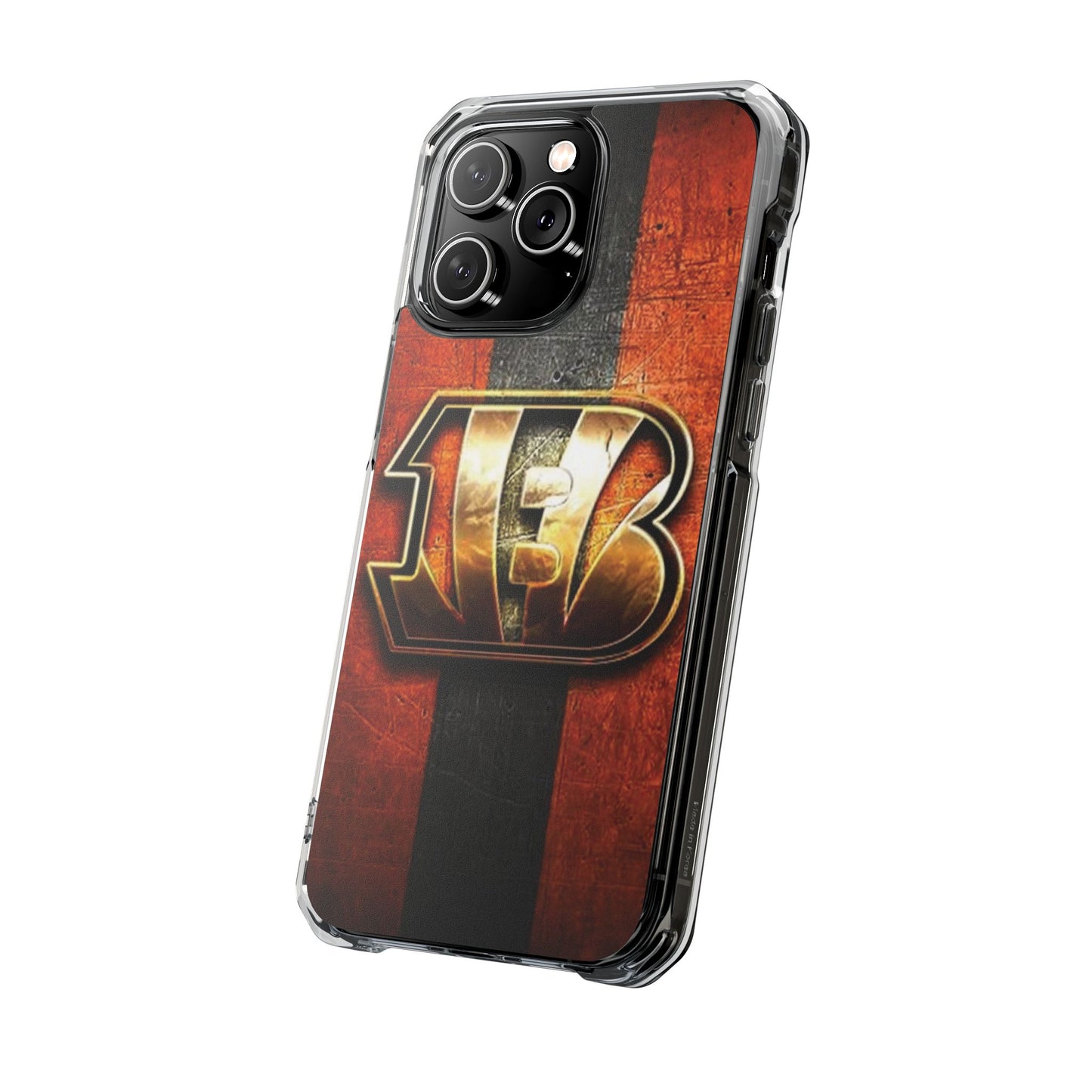 Phone Case, Cincinnati Bengals Fans iPhone 14 or iPhone 15 MagSafe compatible, Football Team Accessories, Protective Cover, Sports Gift